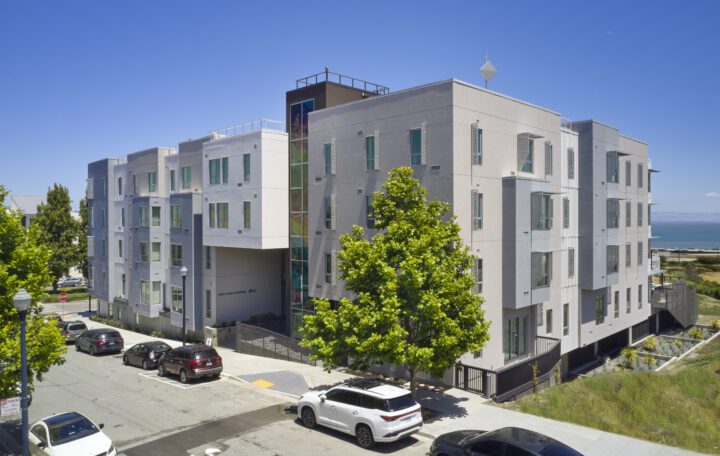 Dorris M Vincent Apartments, Affordable Housing Architect San Francisco, VMWP, corner shot — Photography: Ken Gutmaker