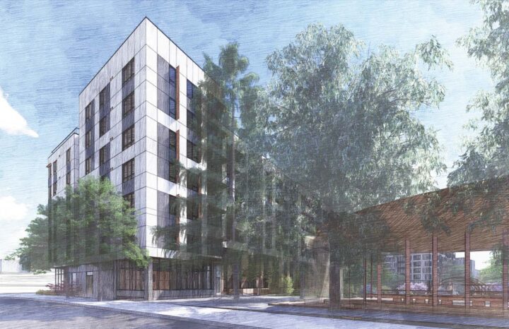Balboa Reservoir, San Francisco affordable housing architect-Building_E-Architecture corner — VMWP