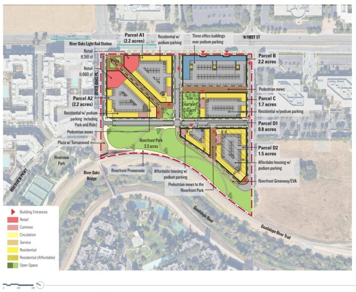 River Oaks VTA HQ Campus, transit-oriented development, campus redevelopment master plan — VMWP