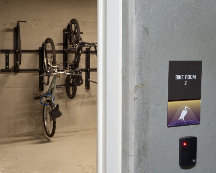 VMWP, Verana Hill, east bay affordable housing, unitbike room — Photography: Ken Gutmaker