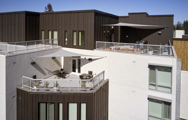 Eagle Park, veterans affordable housing, upper level terraces — Photography: Ken Gutmaker