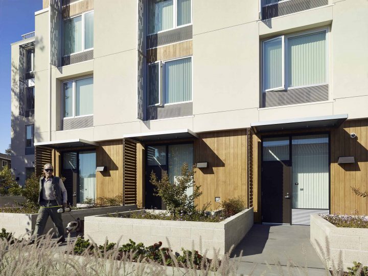 Eagle Park, veterans affordable housing, ground-floor close up — Photography: Ken Gutmaker
