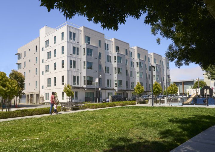 Dorris M Vincent Apartments, Affordable Housing Architect San Francisco, VMWP, park connection — Photography: Ken Gutmaker