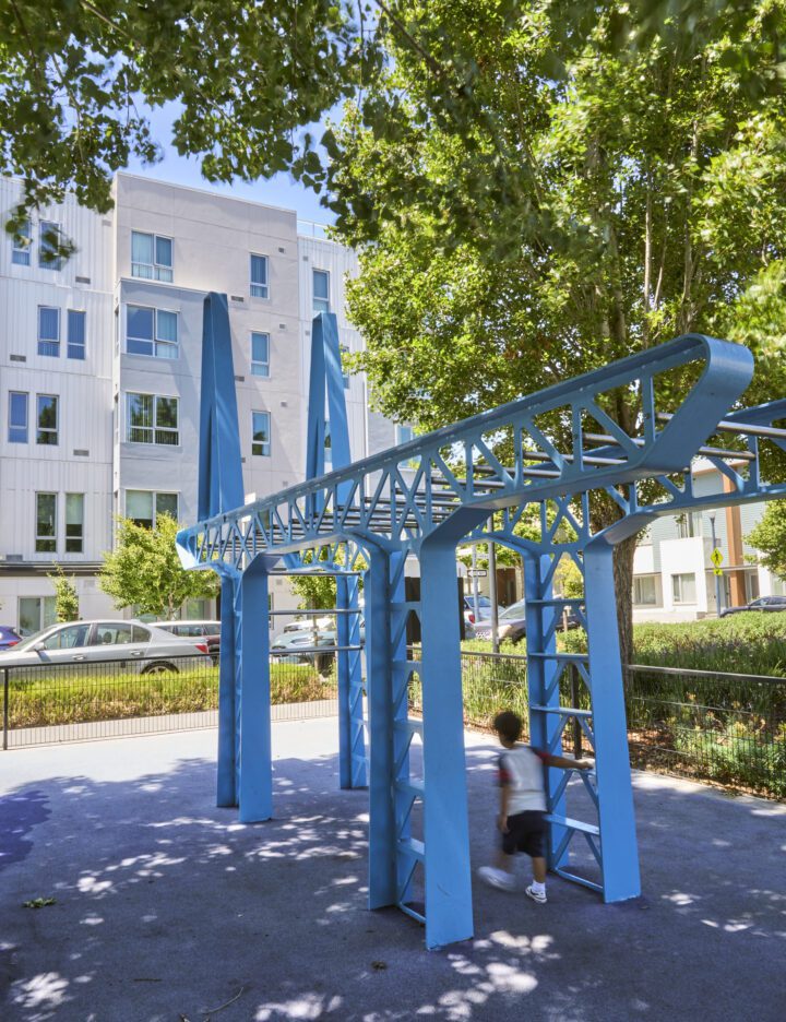 Dorris M Vincent Apartments, Affordable Housing Architect San Francisco, VMWP, playground — Photography: Ken Gutmaker