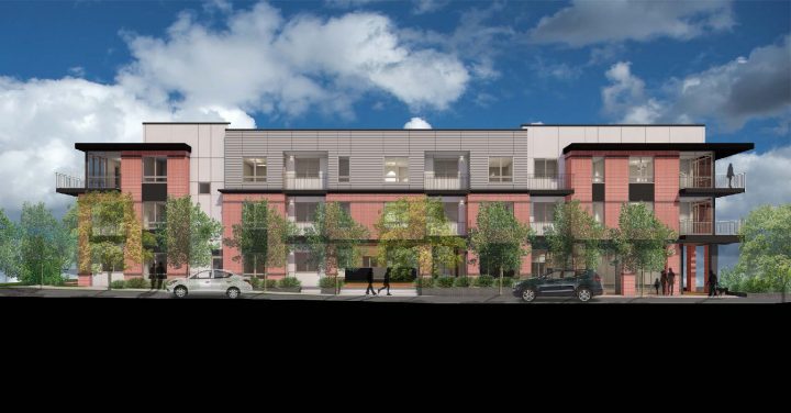 3210 Shoshone, affordable housing architect, north facade elevation — VMWP