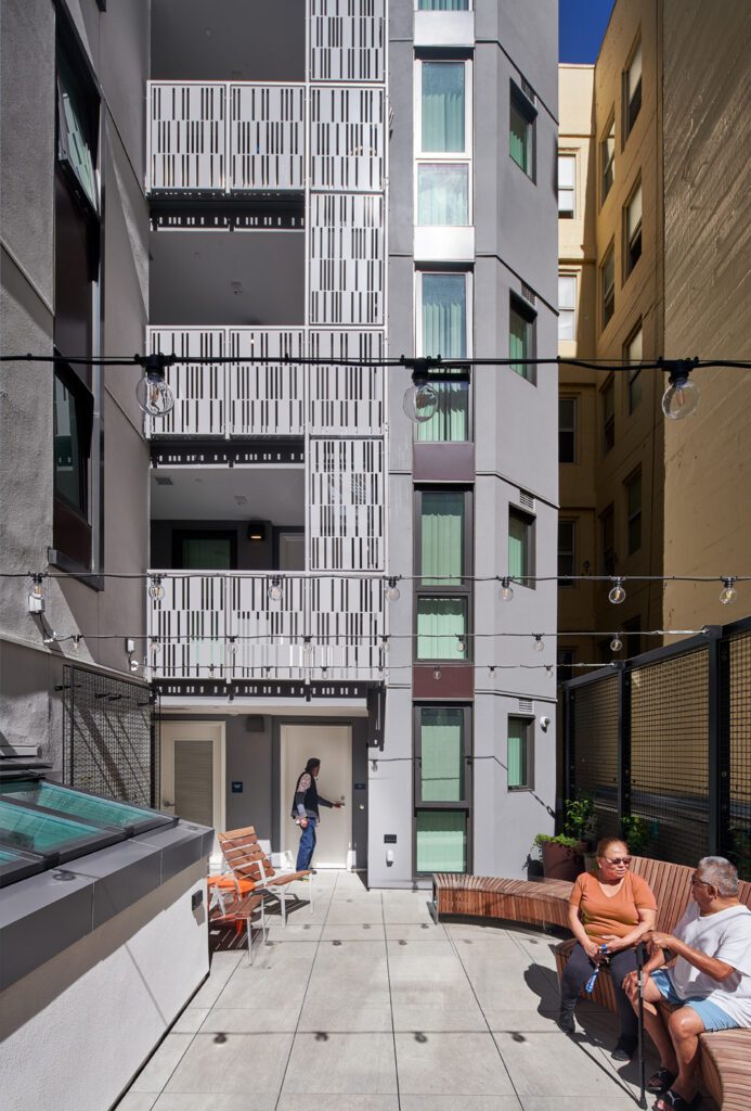 180 Jones, San Francisco affordable housing architect, facade detail view — VMWP