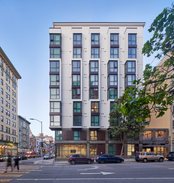 180 Jones, San Francisco affordable housing architect, primary street facade — VMWP