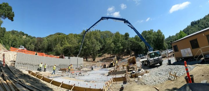 Victory Village, senior housing, concrete foundation pour — VMWP