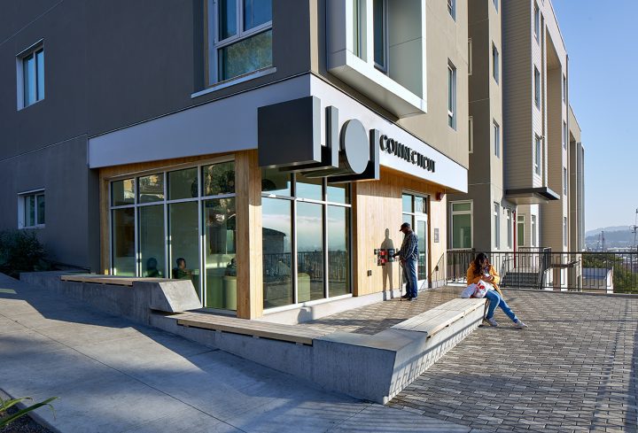 VMWP 1101 Connecticut affordable housing, Architect, San Francisco, lobby exterior — http://www.keithbakerphotography.com/