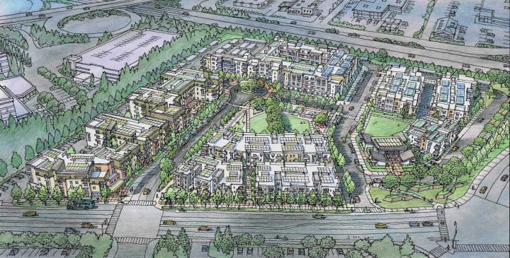 Laurel at Perennial Park, affordable housing architect, overall site rendering — VMWP