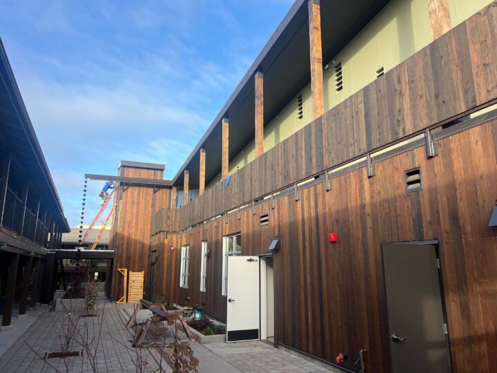 Mother Bernard House, motel conversion, courtyard-side facade — VMWP