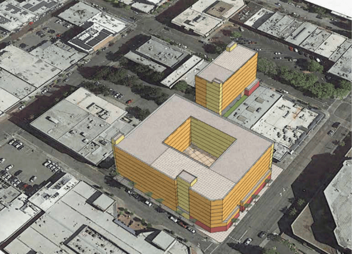 Santa Rosa Downtown and Transit District Plan  Urban Design Podium Option — Image: VMWP