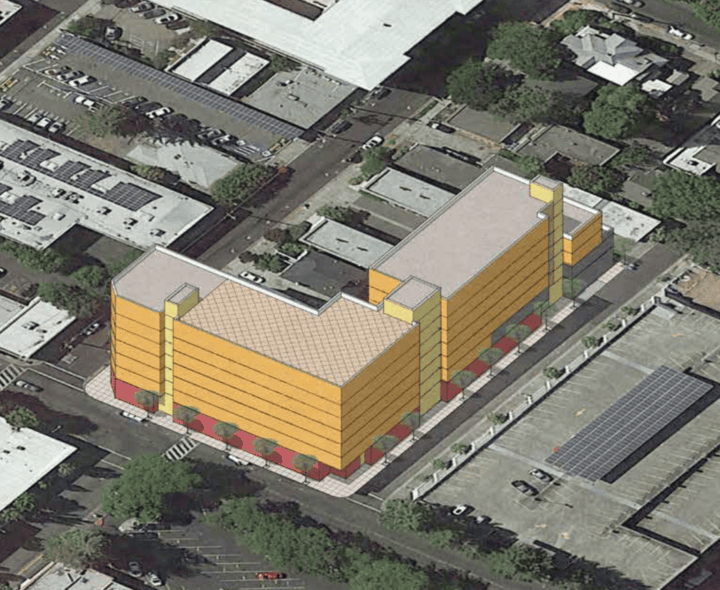Santa Rosa Downtown and Transit District Plan Urban Design  2.0 FAR Option — Image: VMWP