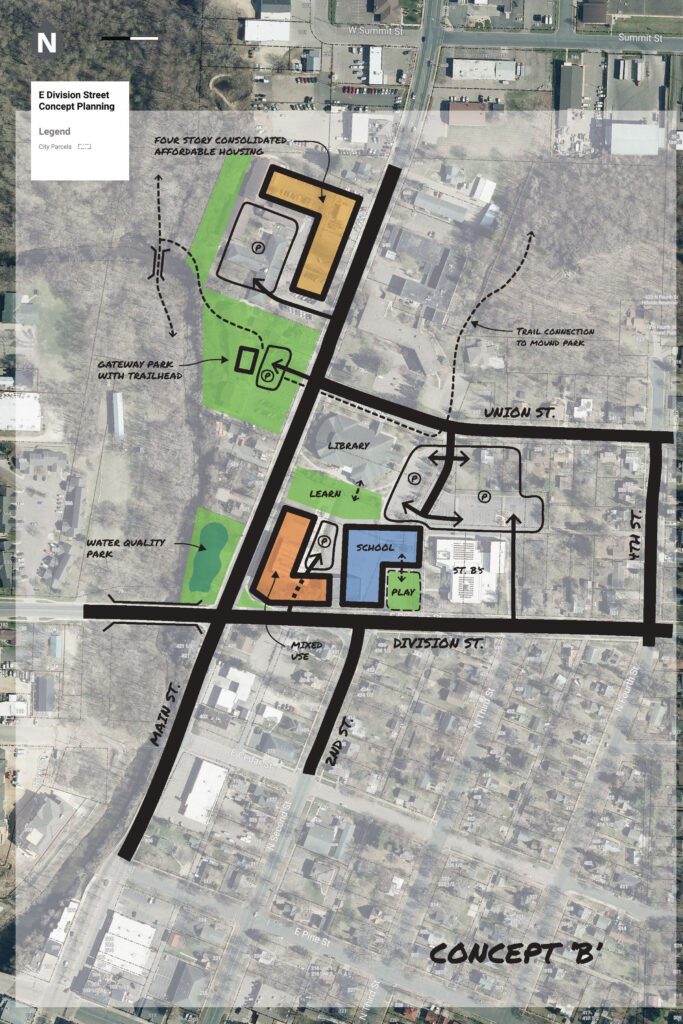 East Division Street Small Area Plan-CONCEPT B