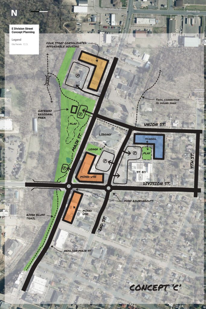 East Division Street Small Area Plan-CONCEPT C