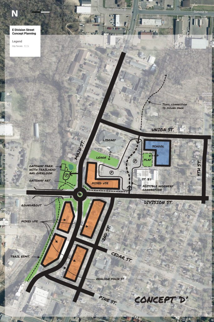 East Division Street Small Area Plan-CONCEPT D