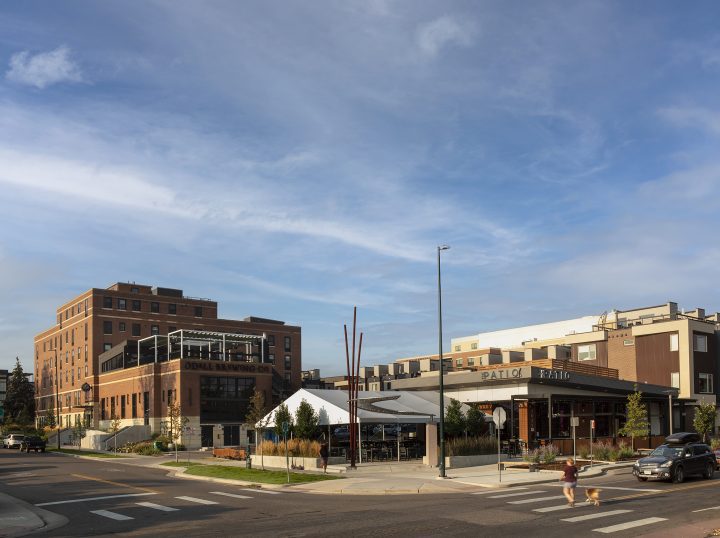 Sienna on Sloan's Lake, Colorado adaptive reuse, street facade — VMWP