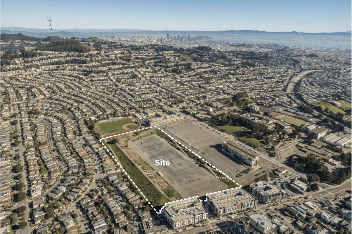 VMWP Balboa Reservoir Urban Design Master Plan existing aerial
