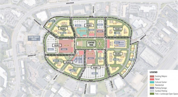 Gwinnett Place Mall, mall conversion, mixed-use site plan — VMWP