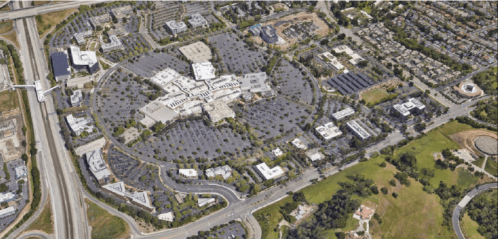 Stoneridge Mall Framework, mall conversion, existing site aerial — VMWP