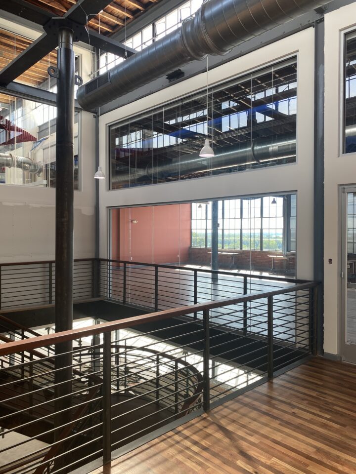 Mississippi Center for Innovation and Technology, adaptive reuse, interior atrium — VMWP