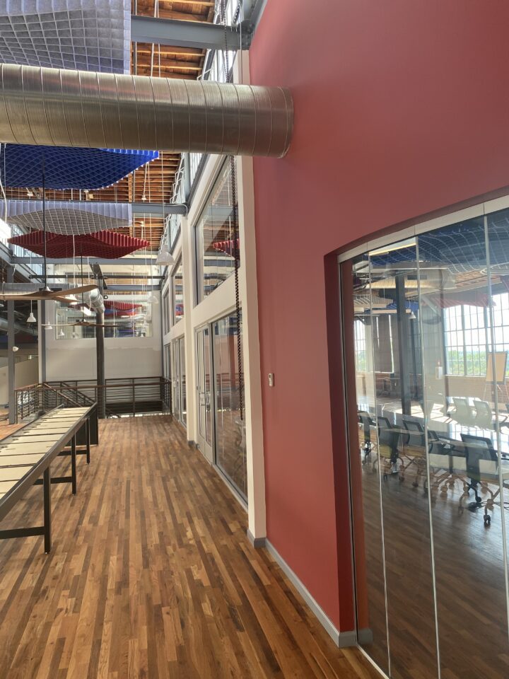 Mississippi Center for Innovation and Technology, adaptive reuse, office corridor — VMWP