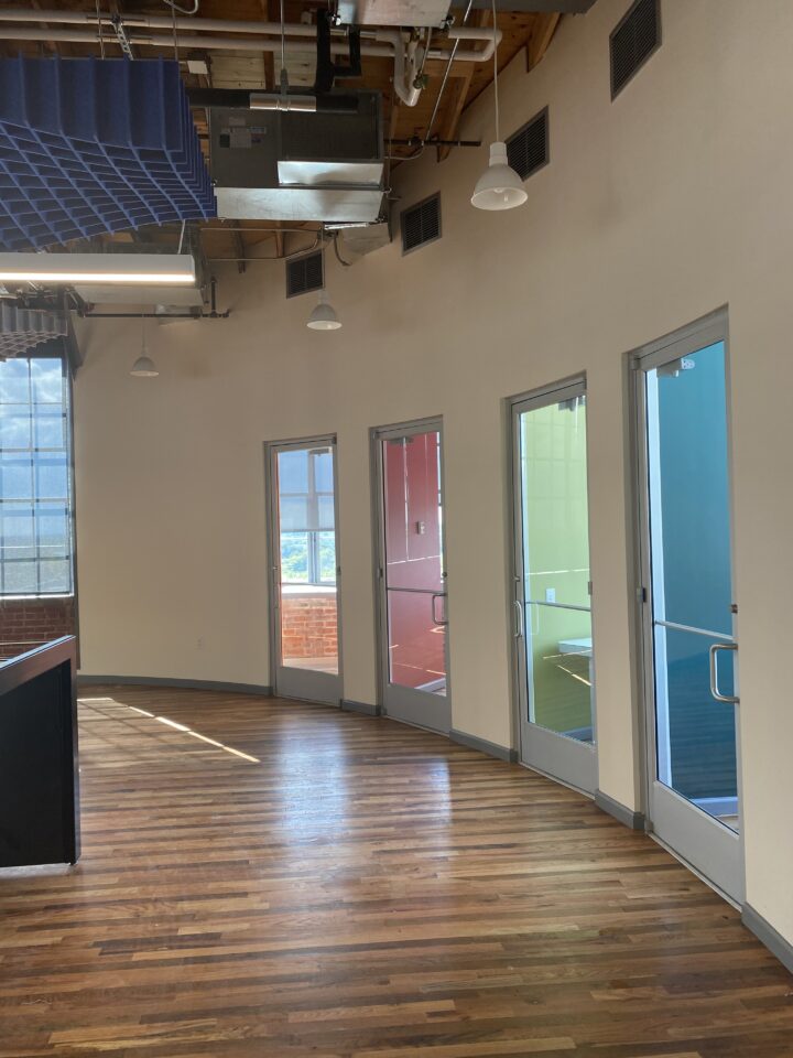 Mississippi Center for Innovation and Technology, adaptive reuse, office hallway — VMWP