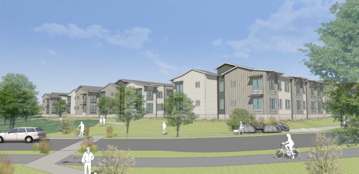 VMWP Southeast Santa Rosa Affordable Senior Housing board and batten — Image: VMWP