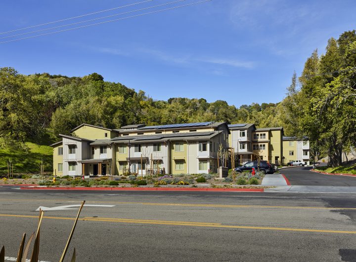 Victory Village, senior housing, main street facade — VMWP