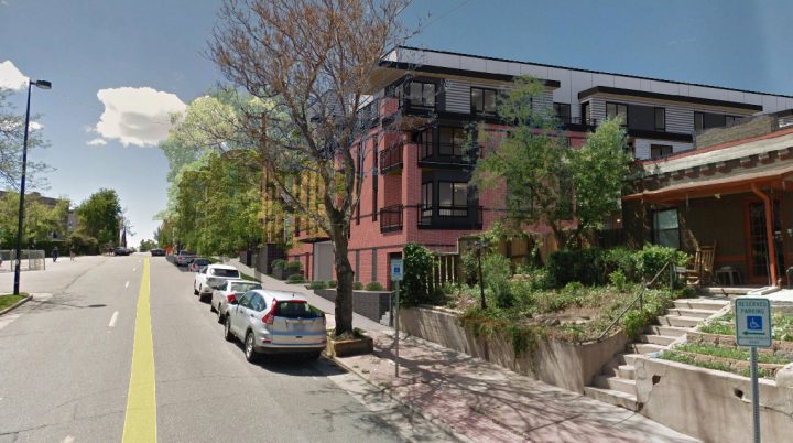 3210 Shoshone, affordable housing architect, residential side facade — VMWP