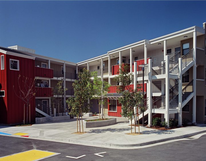 Eastmont Court Special Needs Housing Oakland courtyard