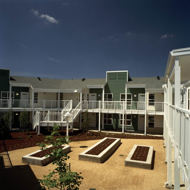 Fremont Oak Gardens Housing Design for Hearing Impaired Seniors - planters
