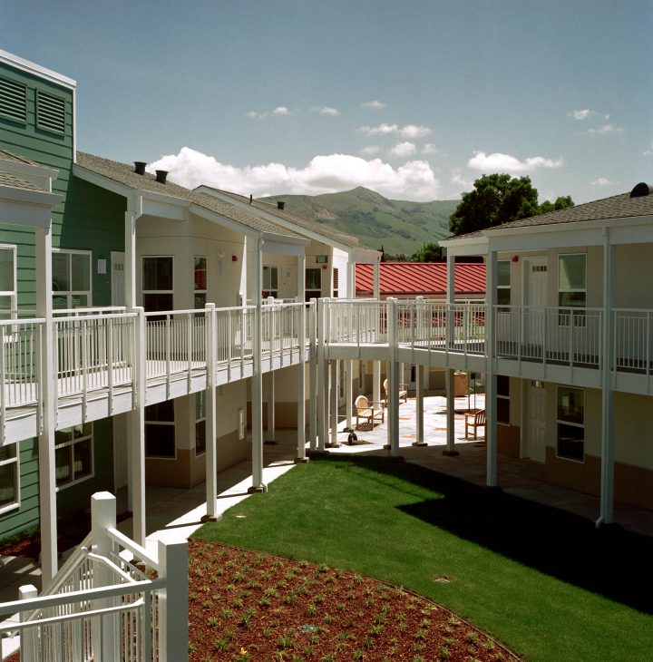 Fremont Oak Gardens Housing Design for Hearing Impaired Seniors - walkways