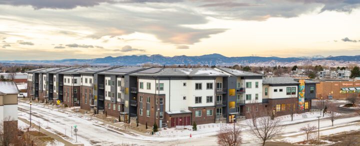 VMWP-Ascent_on_Hover-affordable_housing with childcare ECE aerial mountains — Photography: Matt Staver