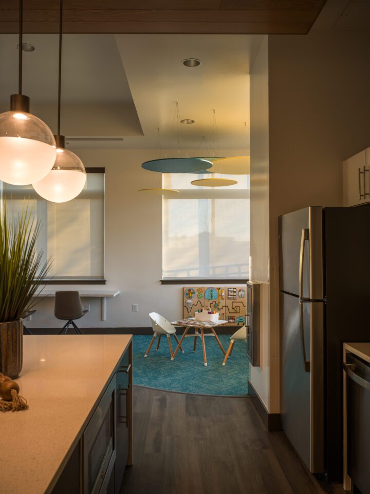 VMWP-Ascent_on_Hover-affordable_housing with childcare ECE aerial — Photography: Matt Staver