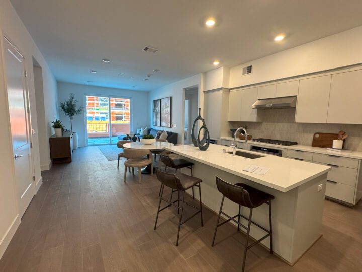 transit oriented condominiums Vantage at The Station kitchen unit building A — Image: VMWP