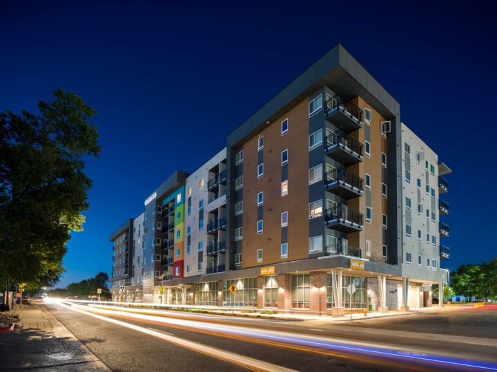 Affordable Housing Atop Mixed-Use Community Montbello FreshLo Hub Denver hero shot — Image: Matt Staver
