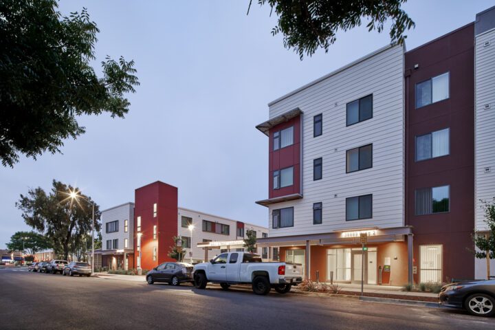 VMWP-Bell-Street-affordable_housing-motel_conversion-supportive-homeless-reuse-dusk — Photo: Keith Baker