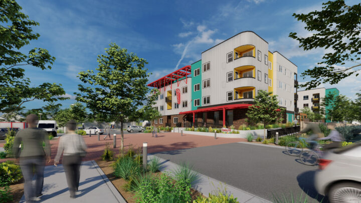 affordable infill development ENTRANCE CORNER