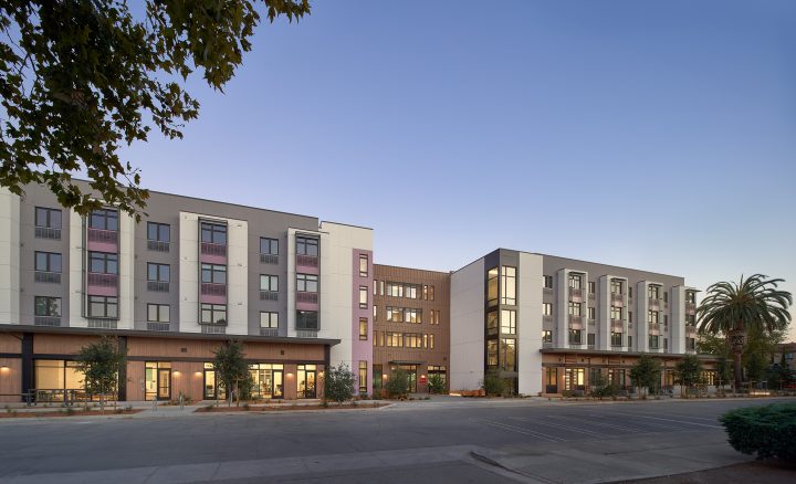 VMWP-The_Acacia-231_Grant-affordable_teacher_housing-dusk_shot — Photo: Keith Baker