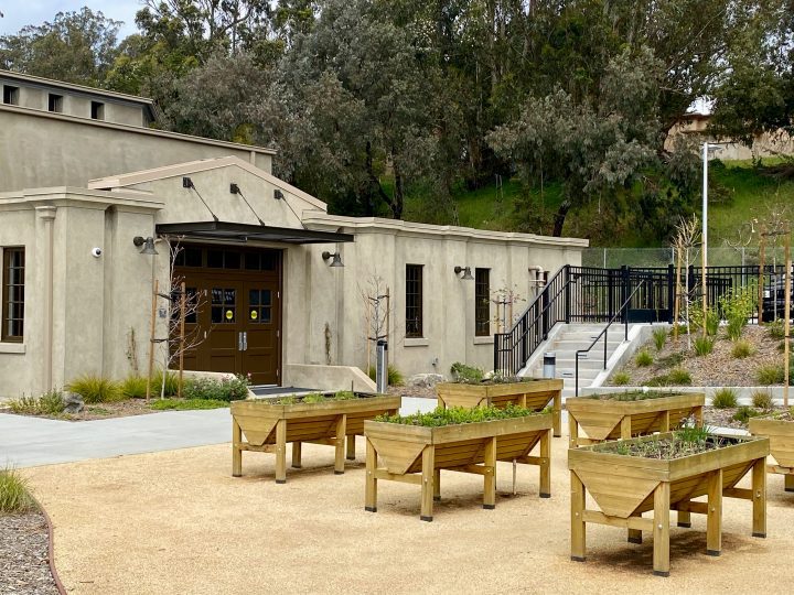 Veterans Village, veterans affordable housing, outdoor seating area — VMWP