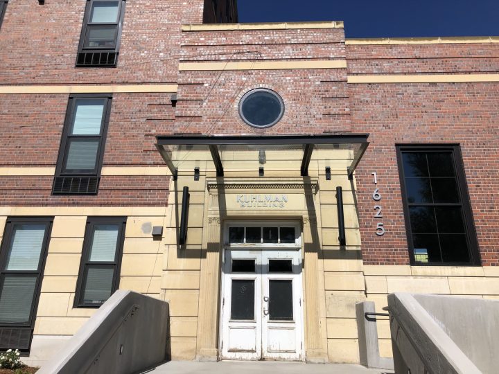 Sienna on Sloan's Lake, Colorado adaptive reuse, residential entrance  — VMWP