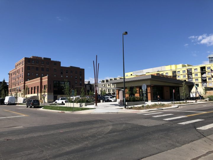 Sienna on Sloan's Lake, Colorado adaptive reuse, street view — VMWP