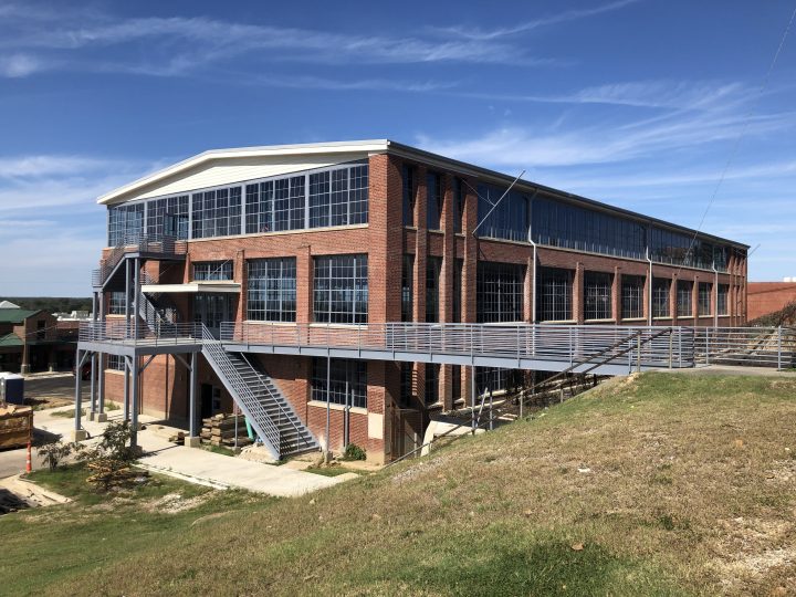 Mississippi Center for Innovation and Technology, adaptive reuse, side exterior view — VMWP