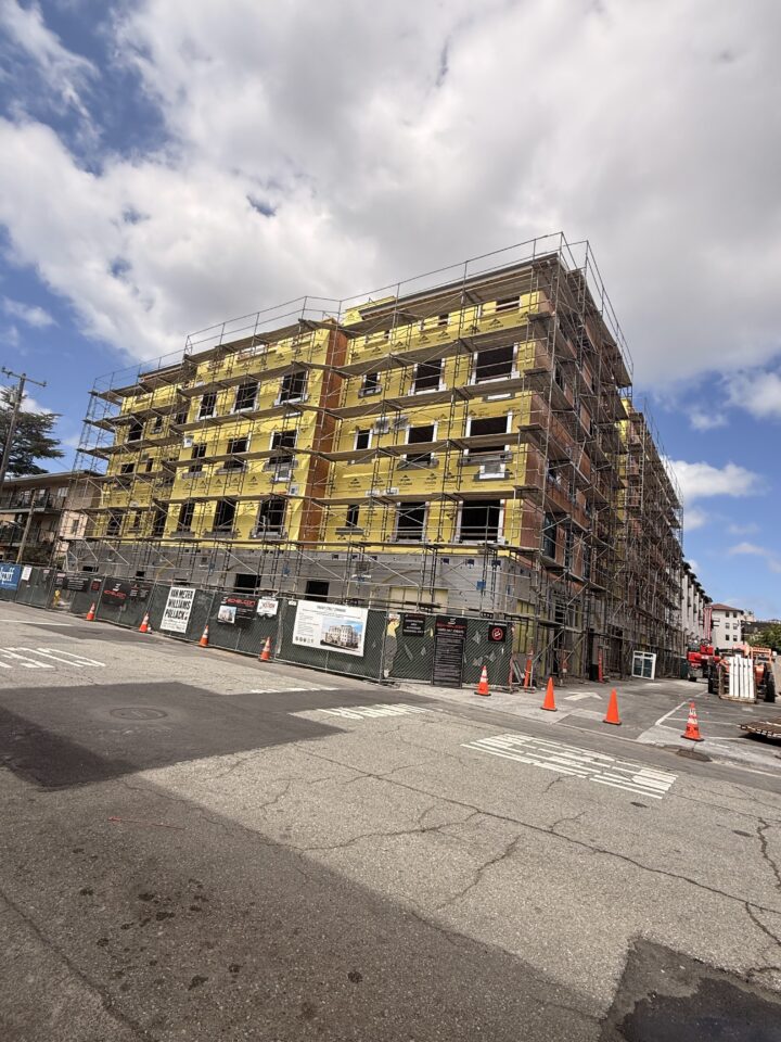 VMWP, Cherry Street, Affordable Family Housing, construction signs — Image: VMWP