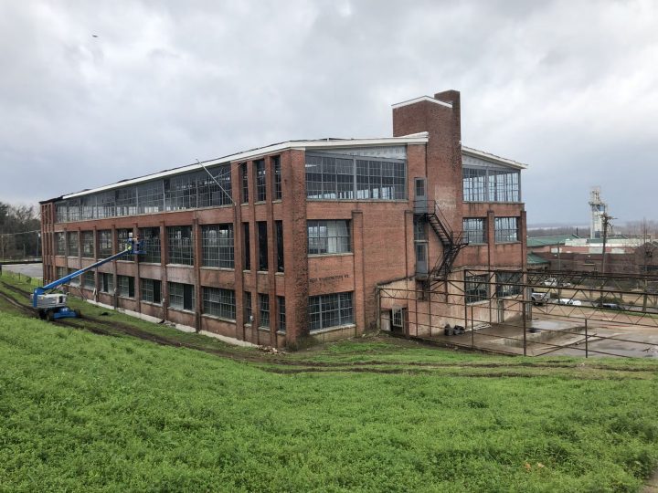 Mississippi Center for Innovation and Technology, adaptive reuse, rear exterior view — VMWP