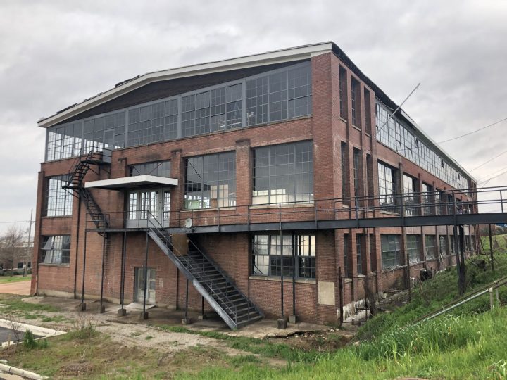 Mississippi Center for Innovation and Technology, adaptive reuse, rear exterior stairs — VMWP