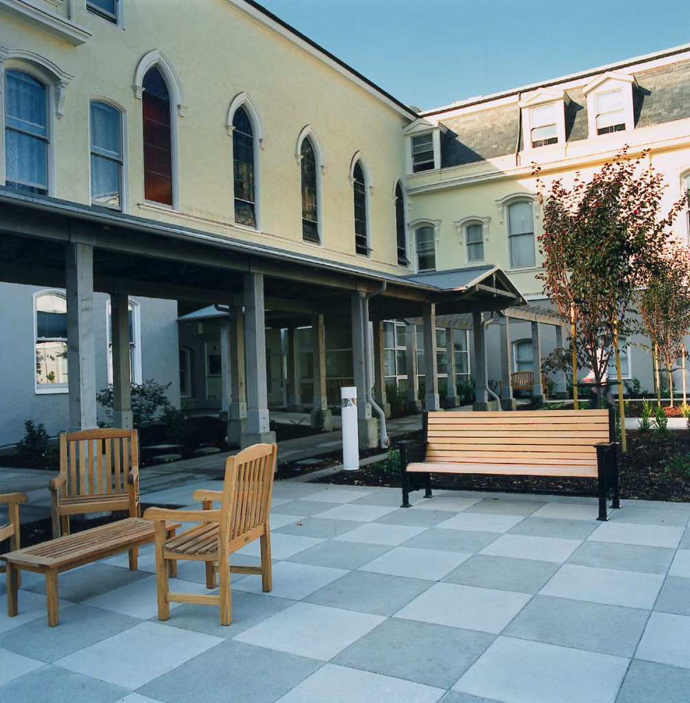 VMWP historic adaptive re-use courtyard