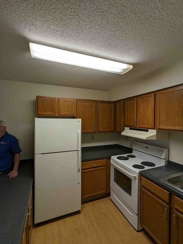 BEFORE Maple Hills Apartments Renovation Minneapolis kitchen  — Image: VMWP