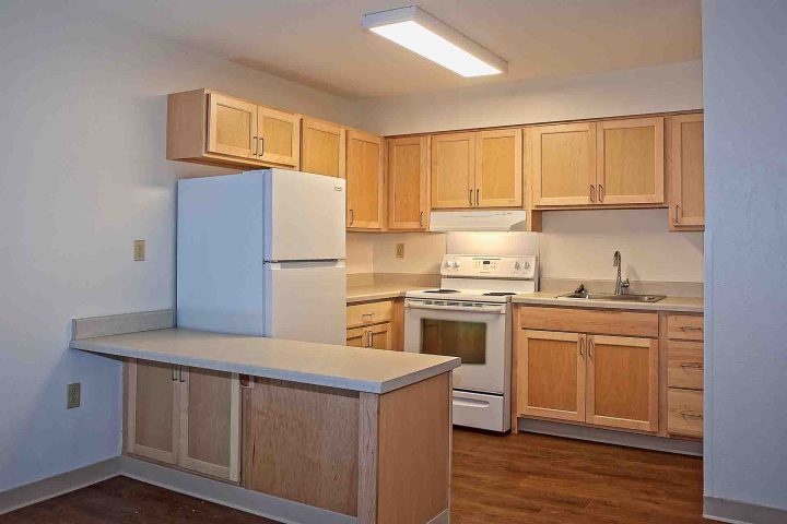 Maple Hills Apartments Renovation Minneapolis kitchen — Image: VMWP